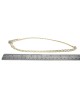 3 Row Diamond Crossover Station Necklace in Yellow Gold
